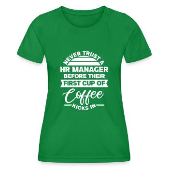 Human Resources Hr Manager Job Beruf - Frauen Funktions-T-Shirt - Kelly Green - Vorne - AI Model Female 172 dark (172cm)