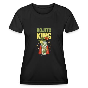 cocktail lover alcohol drinker cerebrospinal fluid shot - Women's Functional T-Shirt - black - Front - AI Model Female 172 light (172cm)