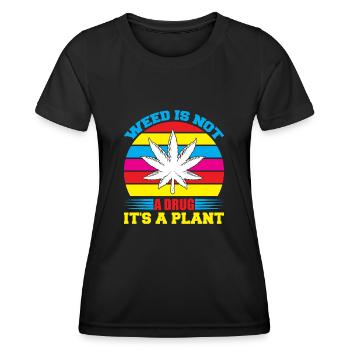 Cannabis Marijuana Weed Smoking - Women's Functional T-Shirt - black - Front - AI Model Female 172 light (172cm)