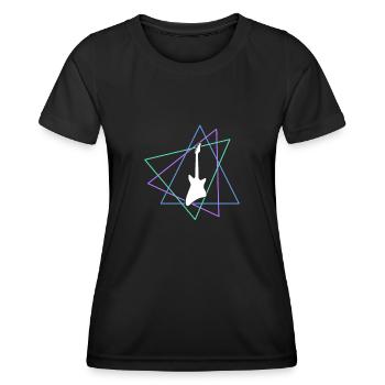 Rock - Frauen Funktions-T-Shirt - Schwarz - Vorne - AI Model Female 172 light (172cm)