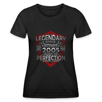 september 2005 anniversary september 2005 september - Women's Functional T-Shirt - black - Front - AI Model Female 172 light (172cm)