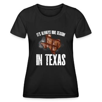 Bbq Season In Texas - Women's Functional T-Shirt - black - Front - AI Model Female 172 light (172cm)