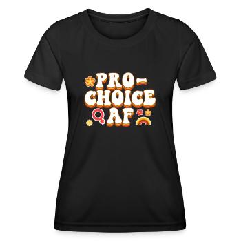 Feminist Pro-Choice Af - Frauen Funktions-T-Shirt - Schwarz - Vorne - AI Model Female 172 light (172cm)