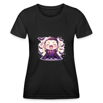 Vampir - Frauen Funktions-T-Shirt - Schwarz - Vorne - AI Model Female 172 light (172cm)