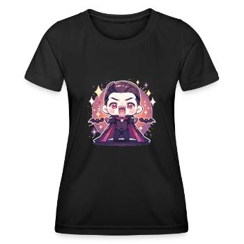 Vampire - T-shirt sport Femme - noir - Devant - AI Model Female 172 light (172cm)
