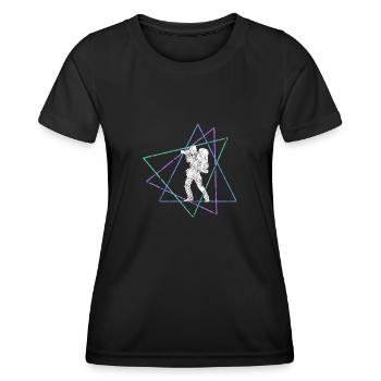 Fotografie - Frauen Funktions-T-Shirt - Schwarz - Vorne - AI Model Female 172 light (172cm)