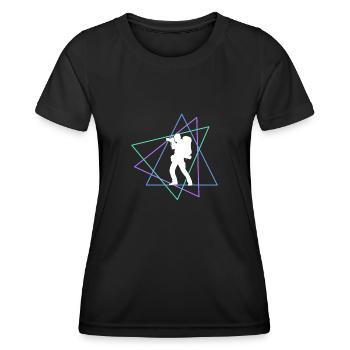 Fotografie - Frauen Funktions-T-Shirt - Schwarz - Vorne - AI Model Female 172 light (172cm)