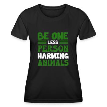 Vegan Veganism - Women's Functional T-Shirt - black - Front - AI Model Female 172 light (172cm)