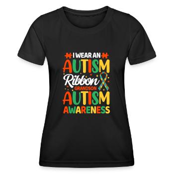 Autismus Autist - Frauen Funktions-T-Shirt - Schwarz - Vorne - AI Model Female 172 light (172cm)