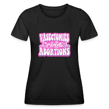 Feminist Vasectomies Prevents - Women's Functional T-Shirt - black - Front - AI Model Female 172 light (172cm)