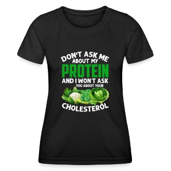 Vegan Veganism - Women's Functional T-Shirt - black - Front - AI Model Female 172 light (172cm)