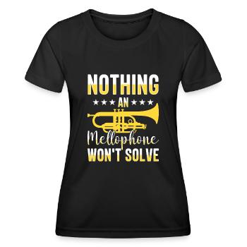 Mellophonist Musical Instrument Orchestra - Women's Functional T-Shirt - black - Front - AI Model Female 172 light (172cm)