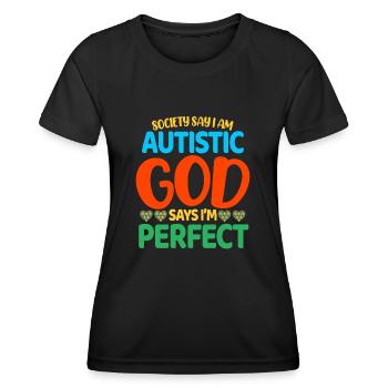Autismus Autist - Frauen Funktions-T-Shirt - Schwarz - Vorne - AI Model Female 172 light (172cm)