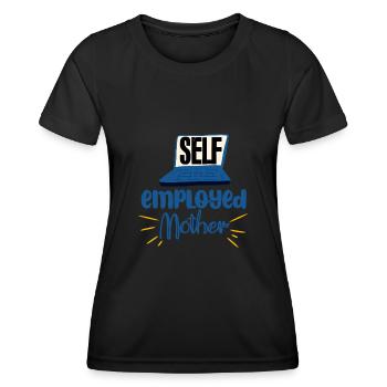 Mère indépendante 4 - T-shirt sport Femme - noir - Devant - AI Model Female 172 light (172cm)