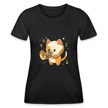 Mellophonist Musical Instrument Mellophone Player - Women's Functional T-Shirt - black - Front - AI Model Female 172 light (172cm)
