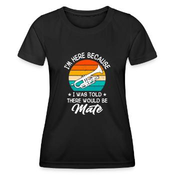 Mellophonist Musical Instrument Orchestra - Women's Functional T-Shirt - black - Front - AI Model Female 172 light (172cm)