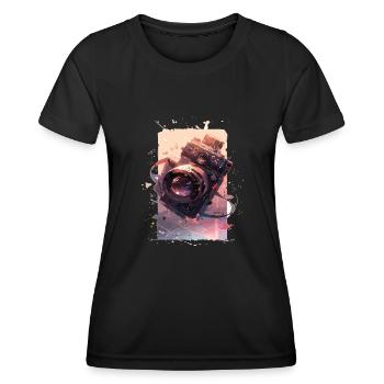 Camera Retro Camera Cameras Analog - Women's Functional T-Shirt - black - Front - AI Model Female 172 light (172cm)