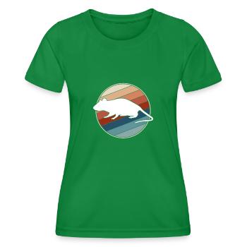 Maus Retro - Frauen Funktions-T-Shirt - Kelly Green - Vorne - AI Model Female 172 dark (172cm)