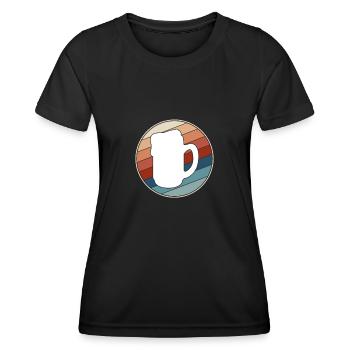 Beer Retro - Women's Functional T-Shirt - black - Front - AI Model Female 172 light (172cm)