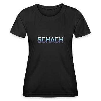 Schach - Frauen Funktions-T-Shirt - Schwarz - Vorne - AI Model Female 172 light (172cm)