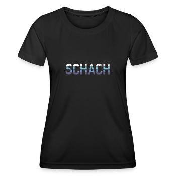 Schach - Frauen Funktions-T-Shirt - Schwarz - Vorne - AI Model Female 172 light (172cm)