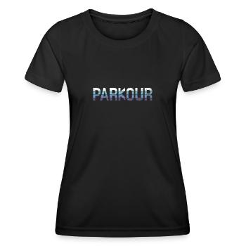 Parkour - T-shirt sport Femme - noir - Devant - AI Model Female 172 light (172cm)
