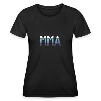 MMA - T-shirt sport Femme - noir - Devant - AI Model Female 172 light (172cm)