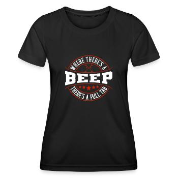 Beep Metal Detection Treasure Hunt Funny - Women's Functional T-Shirt - black - Front - AI Model Female 172 light (172cm)