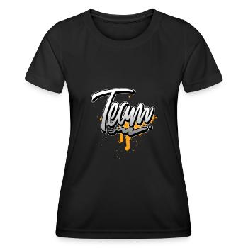 Team - Women's Functional T-Shirt - black - Front - AI Model Female 172 light (172cm)