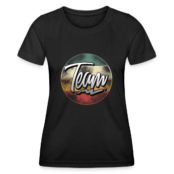 Team - Women's Functional T-Shirt - black - Front - AI Model Female 172 light (172cm)