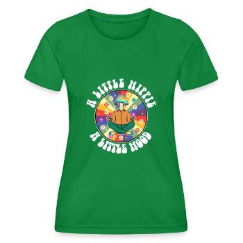 Un peu hippie Un petit capot - T-shirt sport Femme - vert - Devant - AI Model Female 172 dark (172cm)