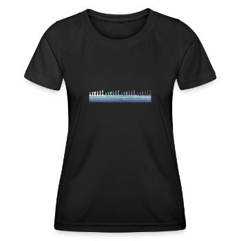 Schach - Frauen Funktions-T-Shirt - Schwarz - Vorne - AI Model Female 172 light (172cm)