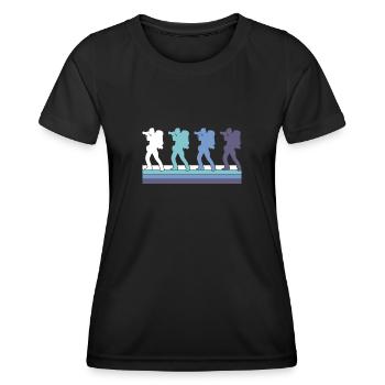 Fotografie - Frauen Funktions-T-Shirt - Schwarz - Vorne - AI Model Female 172 light (172cm)