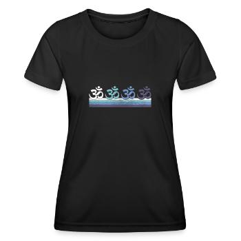 Méditation - T-shirt sport Femme - noir - Devant - AI Model Female 172 light (172cm)