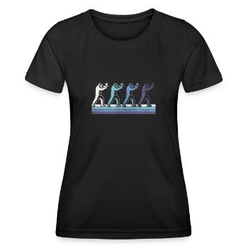 Paintball - Frauen Funktions-T-Shirt - Schwarz - Vorne - AI Model Female 172 light (172cm)