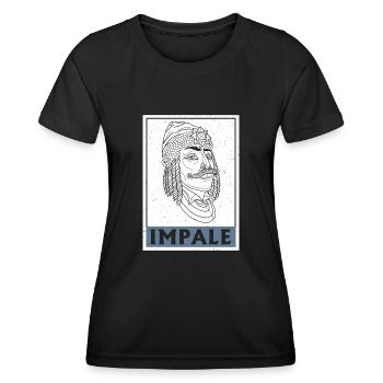 Transsilvanien Rumänien Vlad Tepes Balkan - Frauen Funktions-T-Shirt - Schwarz - Vorne - AI Model Female 172 light (172cm)