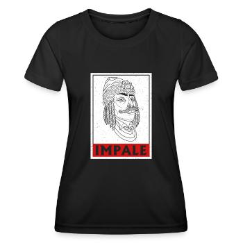 Transsilvanien Rumänien Vlad Tepes Balkan - Frauen Funktions-T-Shirt - Schwarz - Vorne - AI Model Female 172 light (172cm)