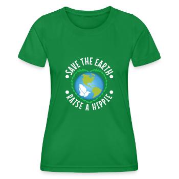 Un peu hippie Un petit capot - T-shirt sport Femme - vert - Devant - AI Model Female 172 dark (172cm)