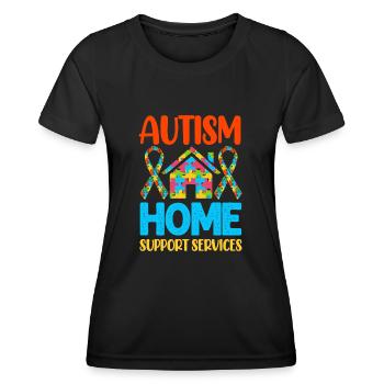Autismus Autist - Frauen Funktions-T-Shirt - Schwarz - Vorne - AI Model Female 172 light (172cm)
