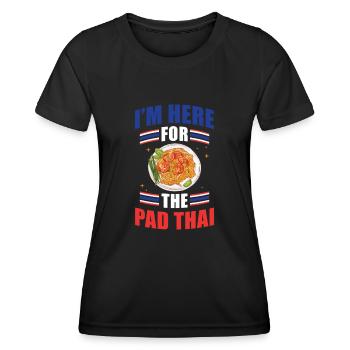 Pad Thai Thai Küche Thailand - Frauen Funktions-T-Shirt - Schwarz - Vorne - AI Model Female 172 light (172cm)