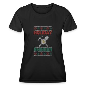 Holiday Swinger - Orpaillage - T-shirt sport Femme - noir - Devant - AI Model Female 172 light (172cm)