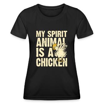 Chickens Chicken - Women's Functional T-Shirt - black - Front - AI Model Female 172 light (172cm)