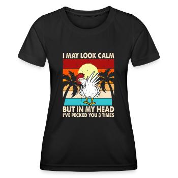 Chickens Chicken - Women's Functional T-Shirt - black - Front - AI Model Female 172 light (172cm)