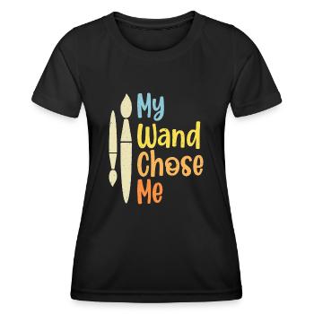 Artiste - T-shirt sport Femme - noir - Devant - AI Model Female 172 light (172cm)