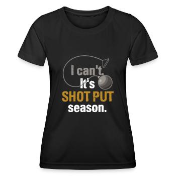 Leichtathletik Leichtathletik Wurf Athlet - Frauen Funktions-T-Shirt - Schwarz - Vorne - AI Model Female 172 light (172cm)