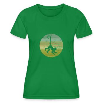 Affe - Frauen Funktions-T-Shirt - Kelly Green - Vorne - AI Model Female 172 dark (172cm)