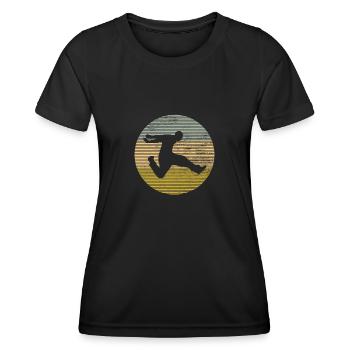Parkour - T-shirt sport Femme - noir - Devant - AI Model Female 172 light (172cm)