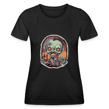 Zombie Zombie Halloween Zombie Kostüm Untote - Frauen Funktions-T-Shirt - Schwarz - Vorne - AI Model Female 172 light (172cm)