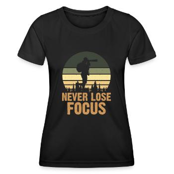 Fotograf - Frauen Funktions-T-Shirt - Schwarz - Vorne - AI Model Female 172 light (172cm)