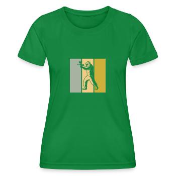 Paintball - Women's Functional T-Shirt - kelly green - Front - AI Model Female 172 dark (172cm)